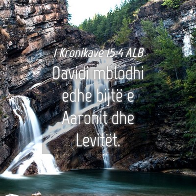 Picture 04 - 1 Kronikave 15:4 ALB - Davidi mblodhi edhe bijtë e Aaronit dhe - Bible Verse Picture