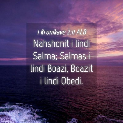Picture 04 - 1 Kronikave 2:11 ALB - Nahshonit i lindi Salma; Salmas i lindi Boazi, - Bible Verse Picture