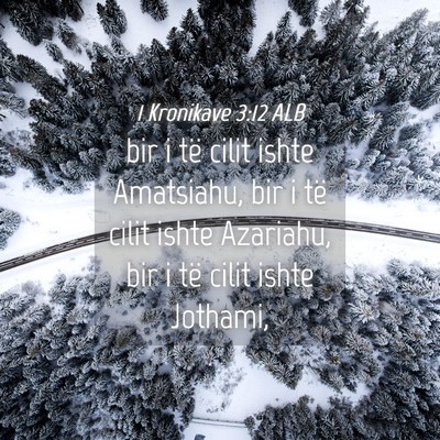 Picture 04 - 1 Kronikave 3:12 ALB - bir i të cilit ishte Amatsiahu, bir i të cilit - Bible Verse Picture