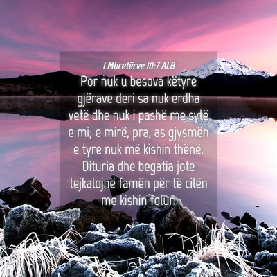 Picture 04 - 1 Mbretërve 10:7 ALB - Por nuk u besova këtyre gjërave deri sa nuk - Bible Verse Picture