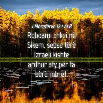 Picture 04 - 1 Mbretërve 12:1 ALB - Roboami shkoi në Sikem, sepse tërë Izraeli - Bible Verse Picture
