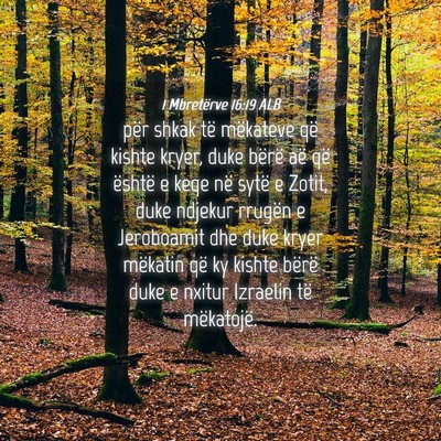Picture 04 - 1 Mbretërve 16:19 ALB - për shkak të mëkateve që kishte kryer, duke - Bible Verse Picture