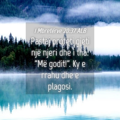 Picture 04 - 1 Mbretërve 20:37 ALB - Pastaj profeti gjeti një njeri dhe i tha: 