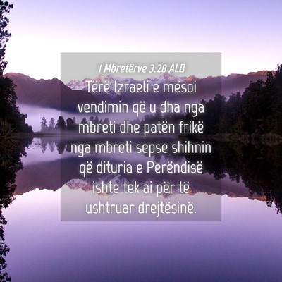 Picture 04 - 1 Mbretërve 3:28 ALB - Tërë Izraeli e mësoi vendimin që u dha nga - Bible Verse Picture
