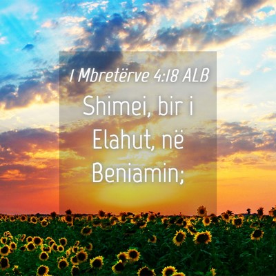 Picture 04 - 1 Mbretërve 4:18 ALB - Shimei, bir i Elahut, në - Bible Verse Picture