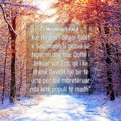 Picture 04 - 1 Mbretërve 5:7 ALB - Kur Hirami i dëgjoi fjalët e Salomonit, u - Bible Verse Picture