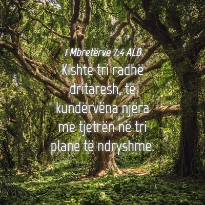 Picture 04 - 1 Mbretërve 7:4 ALB - Kishte tri radhë dritaresh, të kundërvëna - Bible Verse Picture