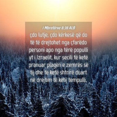 Picture 04 - 1 Mbretërve 8:38 ALB - çdo lutje, çdo kërkesë që do të të - Bible Verse Picture