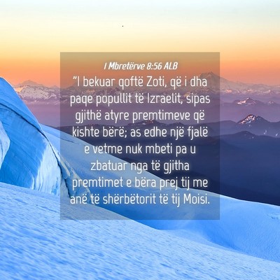 Picture 04 - 1 Mbretërve 8:56 ALB - 