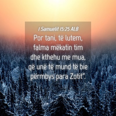 Picture 04 - 1 Samuelit 15:25 ALB - Por tani, të lutem, falma mëkatin tim dhe - Bible Verse Picture