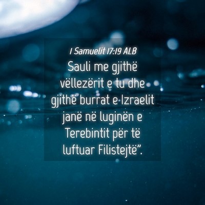 Picture 04 - 1 Samuelit 17:19 ALB - Sauli me gjithë vëllezërit e tu dhe gjithë - Bible Verse Picture