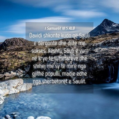 Picture 04 - 1 Samuelit 18:5 ALB - Davidi shkonte kudo që Sauli e dërgonte dhe - Bible Verse Picture