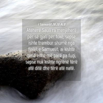 Picture 04 - 1 Samuelit 28:20 ALB - Atëherë Sauli ra menjëherë për së gjati - Bible Verse Picture