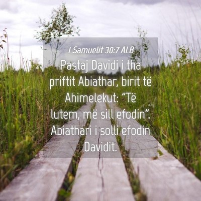 Picture 04 - 1 Samuelit 30:7 ALB - Pastaj Davidi i tha priftit Abiathar, birit të - Bible Verse Picture