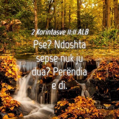 Picture 04 - 2 Korintasve 11:11 ALB - Pse? Ndoshta sepse nuk ju dua? Perëndia e - Bible Verse Picture