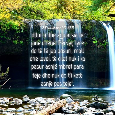Picture 04 - 2 Kronikave 1:12 ALB - dituria dhe zgjuarsia të janë dhënë. Përveç - Bible Verse Picture