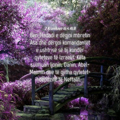 Picture 04 - 2 Kronikave 16:4 ALB - Ben-Hadadi e dëgjoi mbretin Asa dhe dërgoi - Bible Verse Picture