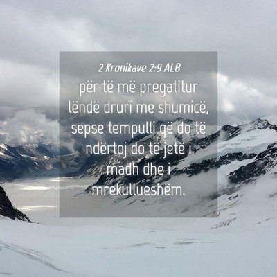 Picture 04 - 2 Kronikave 2:9 ALB - për të më pregatitur lëndë druri me - Bible Verse Picture
