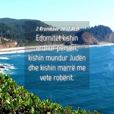 Picture 04 - 2 Kronikave 28:17 ALB - Edomitët kishin ardhur përsëri, kishin mundur - Bible Verse Picture