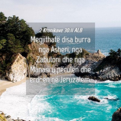 Picture 04 - 2 Kronikave 30:11 ALB - Megjithatë disa burra nga Asheri, nga Zabuloni - Bible Verse Picture