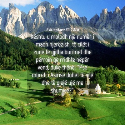 Picture 04 - 2 Kronikave 32:4 ALB - Kështu u mblodh një numër i madh njerëzish, - Bible Verse Picture