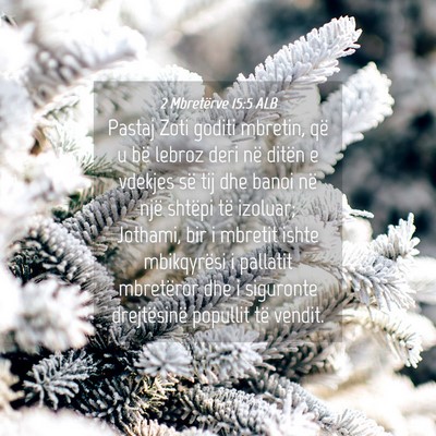 Picture 04 - 2 Mbretërve 15:5 ALB - Pastaj Zoti goditi mbretin, që u bë lebroz deri - Bible Verse Picture