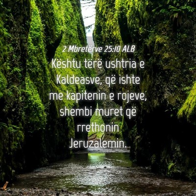 Picture 04 - 2 Mbretërve 25:10 ALB - Kështu tërë ushtria e Kaldeasve, që ishte me - Bible Verse Picture