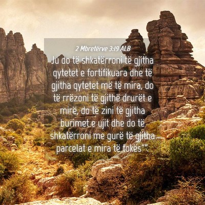 Picture 04 - 2 Mbretërve 3:19 ALB - Ju do të shkatërroni të gjitha qytetet e - Bible Verse Picture