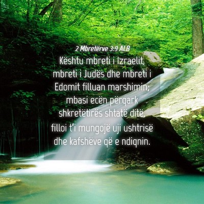 Picture 04 - 2 Mbretërve 3:9 ALB - Kështu mbreti i Izraelit, mbreti i Judës dhe - Bible Verse Picture