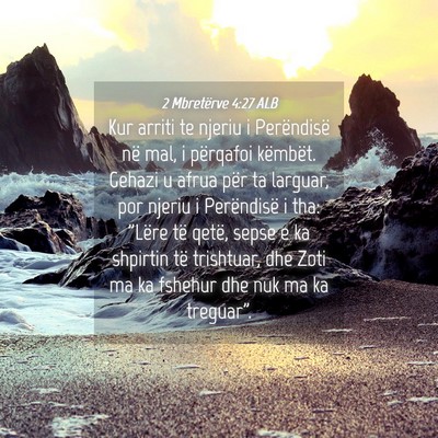 Picture 04 - 2 Mbretërve 4:27 ALB - Kur arriti te njeriu i Perëndisë në mal, i - Bible Verse Picture