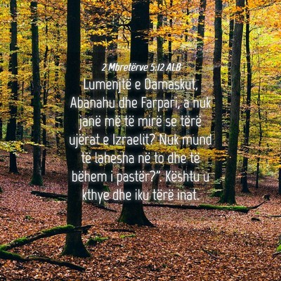 Picture 04 - 2 Mbretërve 5:12 ALB - Lumenjtë e Damaskut, Abanahu dhe Farpari, a nuk - Bible Verse Picture