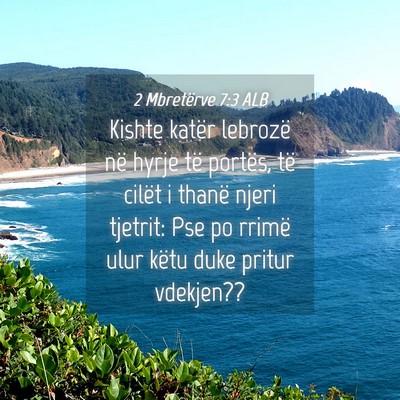 Picture 04 - 2 Mbretërve 7:3 ALB - Kishte katër lebrozë në hyrje të portës, të - Bible Verse Picture