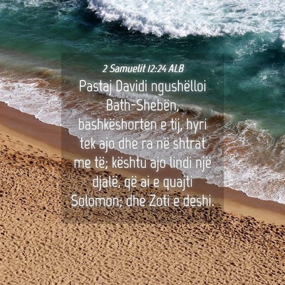 Picture 04 - 2 Samuelit 12:24 ALB - Pastaj Davidi ngushëlloi Bath-Shebën, - Bible Verse Picture