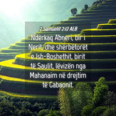 Picture 04 - 2 Samuelit 2:12 ALB - Ndërkaq Abneri, bir i Nerit, dhe shërbëtorët - Bible Verse Picture