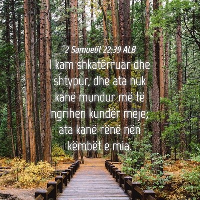 Picture 04 - 2 Samuelit 22:39 ALB - I kam shkatërruar dhe shtypur, dhe ata nuk kanë - Bible Verse Picture