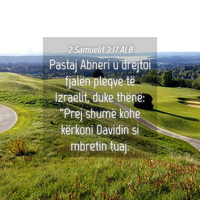 Picture 04 - 2 Samuelit 3:17 ALB - Pastaj Abneri u drejtoi fjalën pleqve të - Bible Verse Picture