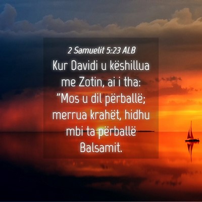 Picture 04 - 2 Samuelit 5:23 ALB - Kur Davidi u këshillua me Zotin, ai i tha: 
