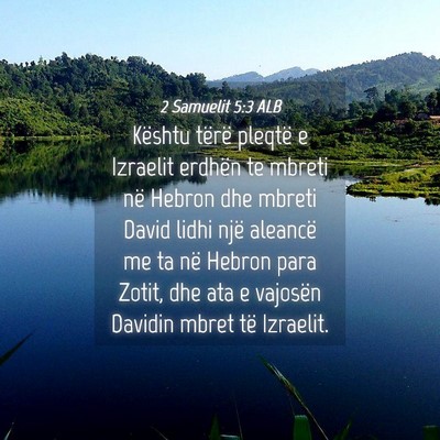 Picture 04 - 2 Samuelit 5:3 ALB - Kështu tërë pleqtë e Izraelit erdhën te - Bible Verse Picture