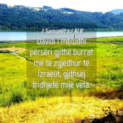 Picture 04 - 2 Samuelit 6:1 ALB - Davidi i mblodhi përsëri gjithë burrat më të - Bible Verse Picture
