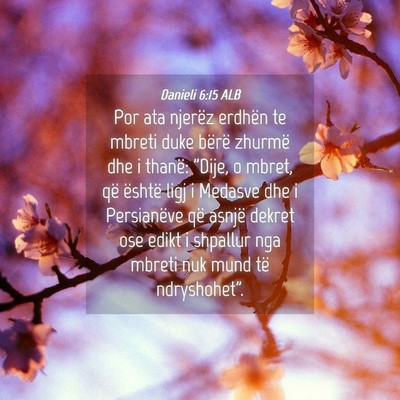 Picture 04 - Danieli 6:15 ALB - Por ata njerëz erdhën te mbreti duke bërë - Bible Verse Picture