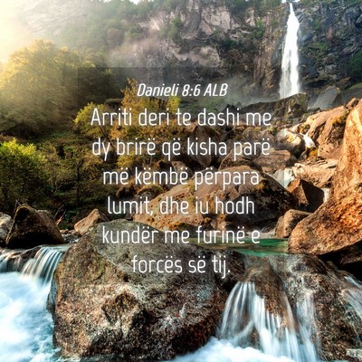 Picture 04 - Danieli 8:6 ALB - Arriti deri te dashi me dy brirë që kisha parë - Bible Verse Picture