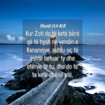 Picture 04 - Eksodi 13:11 ALB - Kur Zoti do të ketë bërë që të hysh në - Bible Verse Picture