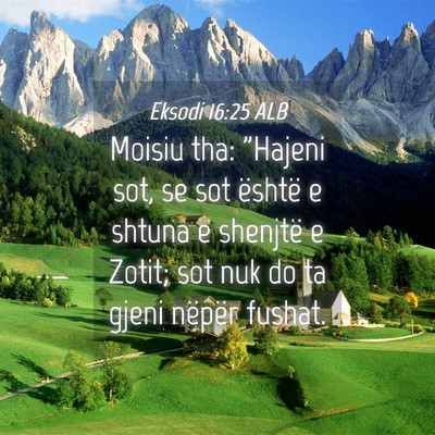 Picture 04 - Eksodi 16:25 ALB - Moisiu tha: 