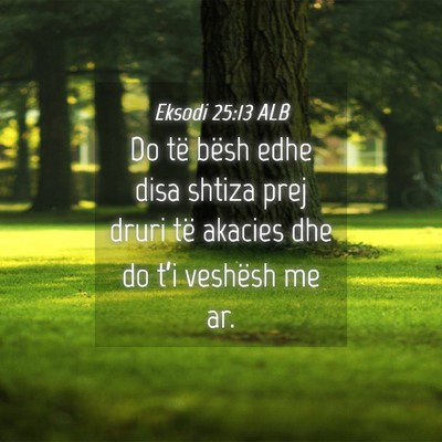 Picture 04 - Eksodi 25:13 ALB - Do të bësh edhe disa shtiza prej druri të - Bible Verse Picture