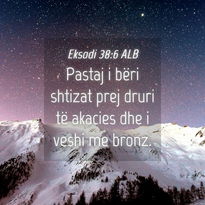 Picture 04 - Eksodi 38:6 ALB - Pastaj i bëri shtizat prej druri të akacies dhe - Bible Verse Picture