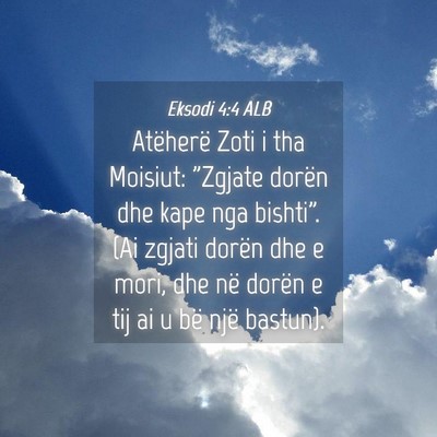 Picture 04 - Eksodi 4:4 ALB - Atëherë Zoti i tha Moisiut: 