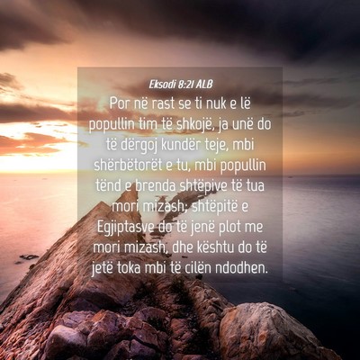Picture 04 - Eksodi 8:21 ALB - Por në rast se ti nuk e lë popullin tim të - Bible Verse Picture