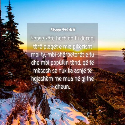 Picture 04 - Eksodi 9:14 ALB - Sepse këtë herë do t’i dërgoj tërë - Bible Verse Picture