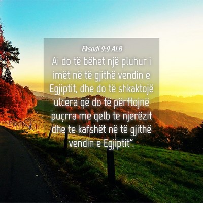 Picture 04 - Eksodi 9:9 ALB - Ai do të bëhet një pluhur i imët në të - Bible Verse Picture