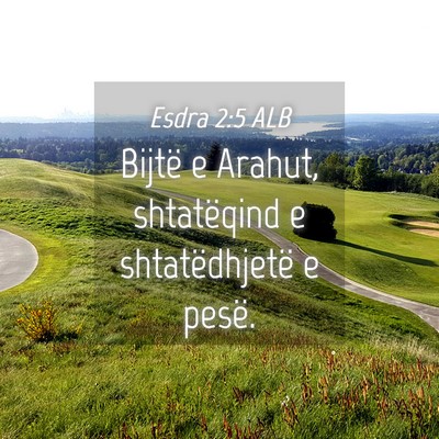 Picture 04 - Esdra 2:5 ALB - Bijtë e Arahut, shtatëqind e shtatëdhjetë e - Bible Verse Picture